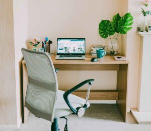 Wooden Computer Desk — Furniture Shop in Gladstone, QLD