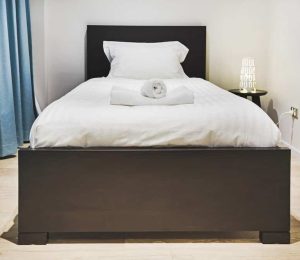 King Single Size Bed with Linen — Furniture Shop in Gladstone, QLD